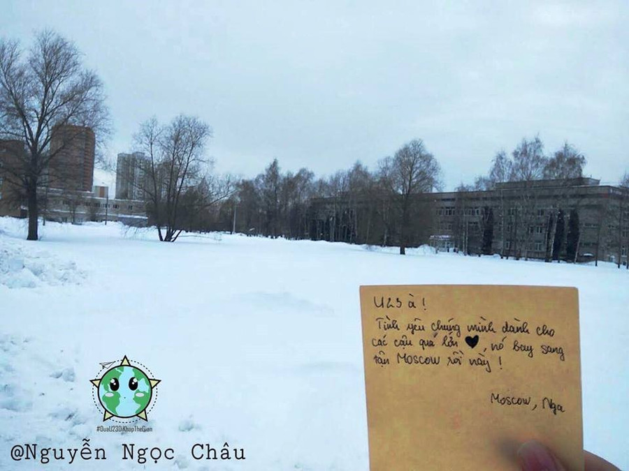 Cùng giới trẻ Việt “Đưa U23 đi khắp thế gian“ ảnh 11 Cùng giới trẻ Việt “Đưa U23 đi khắp thế gian“ ảnh 11