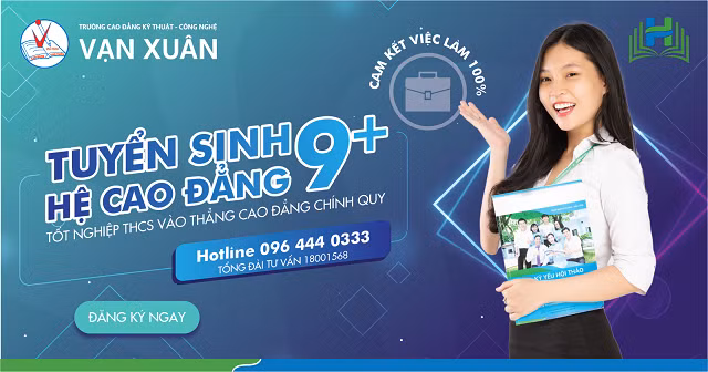 Trường Cao đẳng Vạn Xuân – thành viên của hệ thống Giáo dục Hùng Hậu (HEDU) đang có mô hình học 9+