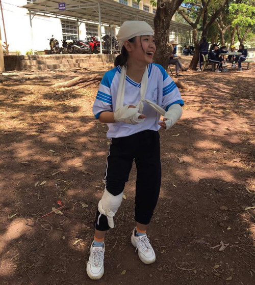 Thân xác hoang tàn không nhận ra.