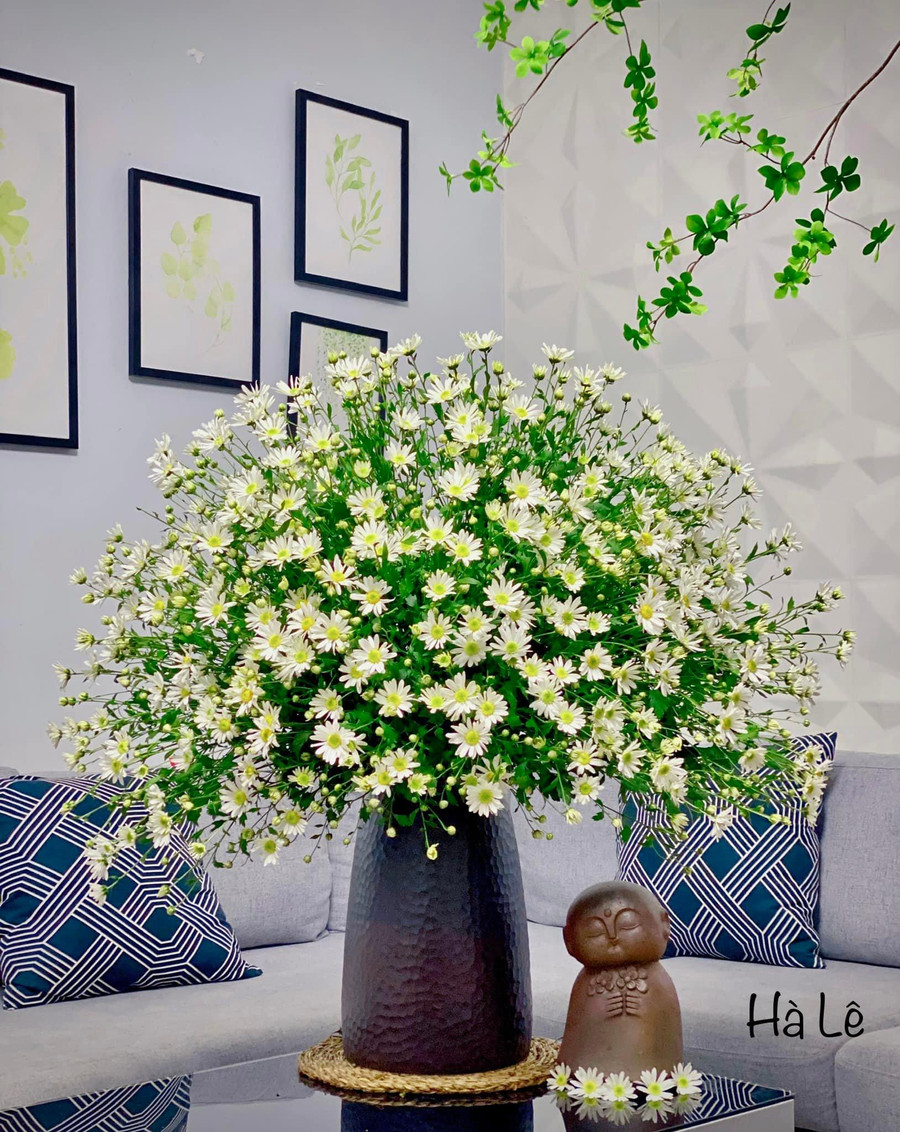 Mẹ 8X Hà thành gợi ý cắm cúc hoạ mi đẹp không bị rối bông, không dùng xốp ảnh 10