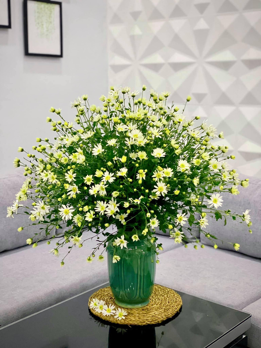 Mẹ 8X Hà thành gợi ý cắm cúc hoạ mi đẹp không bị rối bông, không dùng xốp ảnh 8