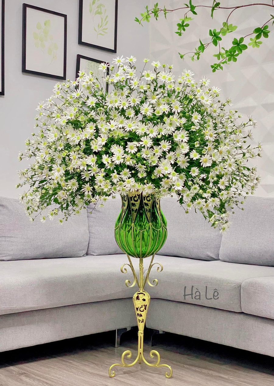 Mẹ 8X Hà thành gợi ý cắm cúc hoạ mi đẹp không bị rối bông, không dùng xốp ảnh 11