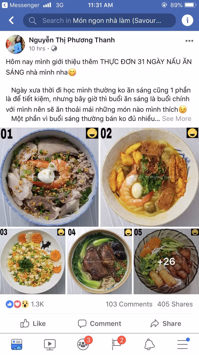 Ngưỡng mộ trước thực đơn bữa sáng 31 ngày của mẹ 8x khiến cộng đồng mạng dậy sóng - Ảnh 1.