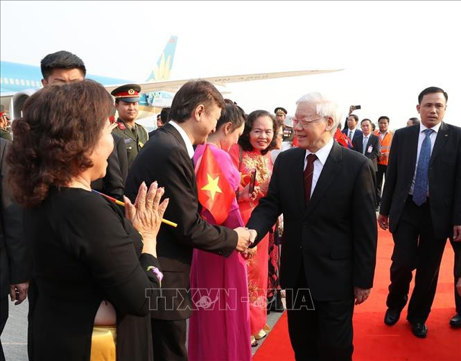 Tổng Bí thư, Chủ tịch nước Nguyễn Phú Trọng bắt đầu chuyến thăm chính thức CHDCND Lào ảnh 6 Tổng Bí thư, Chủ tịch nước Nguyễn Phú Trọng bắt đầu chuyến thăm chính thức CHDCND Lào ảnh 6
