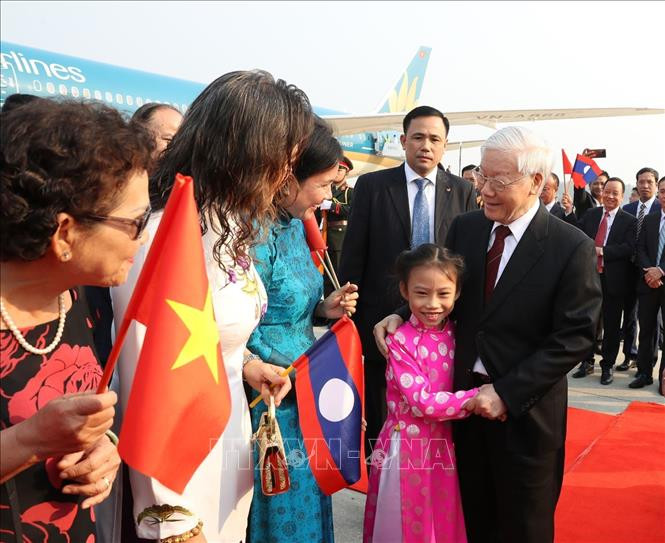 Tổng Bí thư, Chủ tịch nước Nguyễn Phú Trọng bắt đầu chuyến thăm chính thức CHDCND Lào ảnh 5 Tổng Bí thư, Chủ tịch nước Nguyễn Phú Trọng bắt đầu chuyến thăm chính thức CHDCND Lào ảnh 5