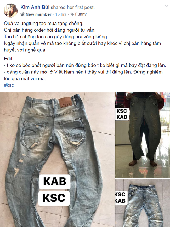 Lỡ miệng miêu tả chồng chân vòng kiềng với chủ shop, cô gái ngã ngửa khi nhận đồ về tay - Ảnh 1. Lỡ miệng miêu tả chồng chân vòng kiềng với chủ shop, cô gái ngã ngửa khi nhận đồ về tay - Ảnh 1.