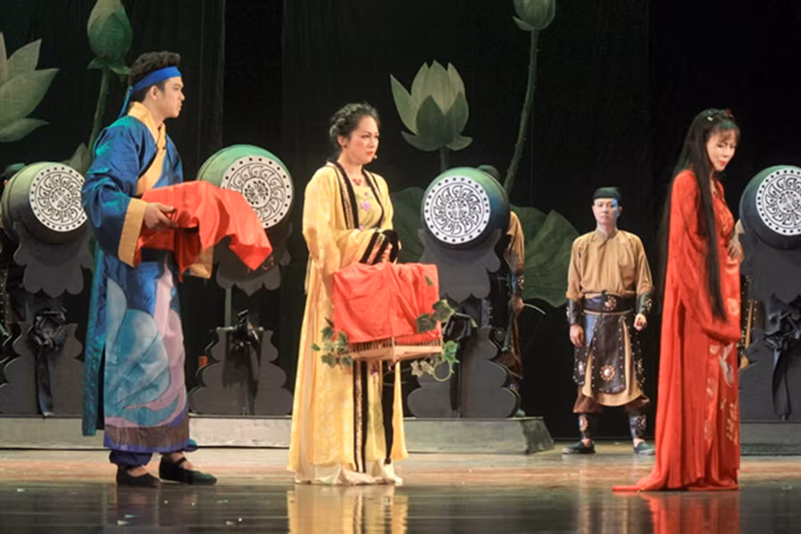 “Kiều” đã được cố NSND Anh Tú dàn dựng trên sân khấu Nhà hát Kịch Việt Nam