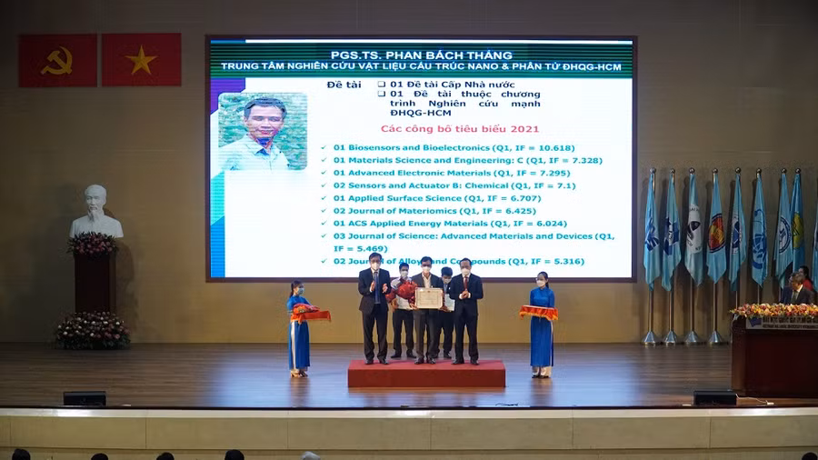 Vinh danh Nhà khoa học có nhiều công trình NCKH và bài báo quốc tế trong năm 2021
