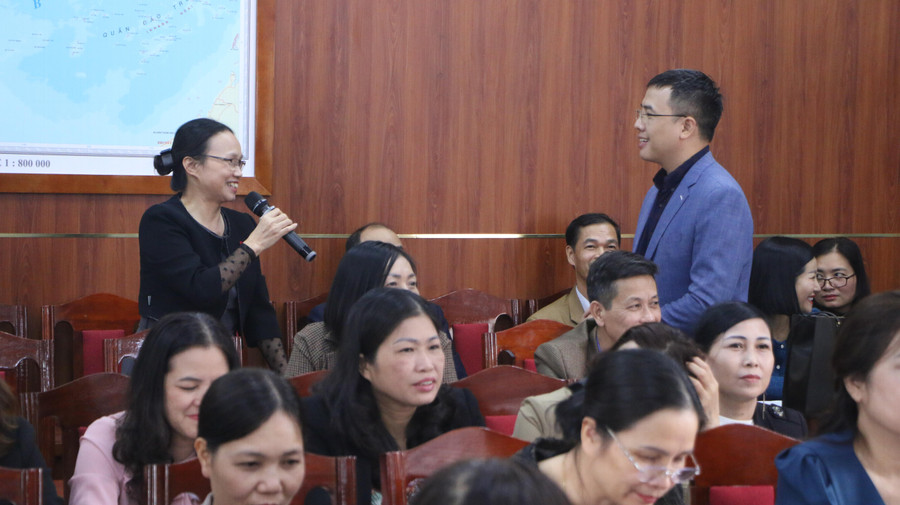 Học viên học tập được rất nhiều bài học bổ ích từ chuyên gia tại buổi tập huấn.