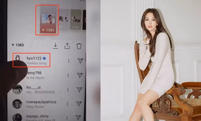 Song Hye Kyo theo dõi hoạt động của Song Joong Ki.