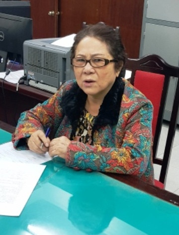 Bị can Dương Thị Bạch Diệp. Bị can Dương Thị Bạch Diệp.