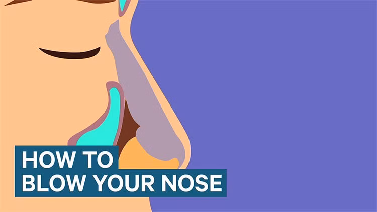 Nếu xì mũi không đúng cách có thể sẽ gây điếc tai.