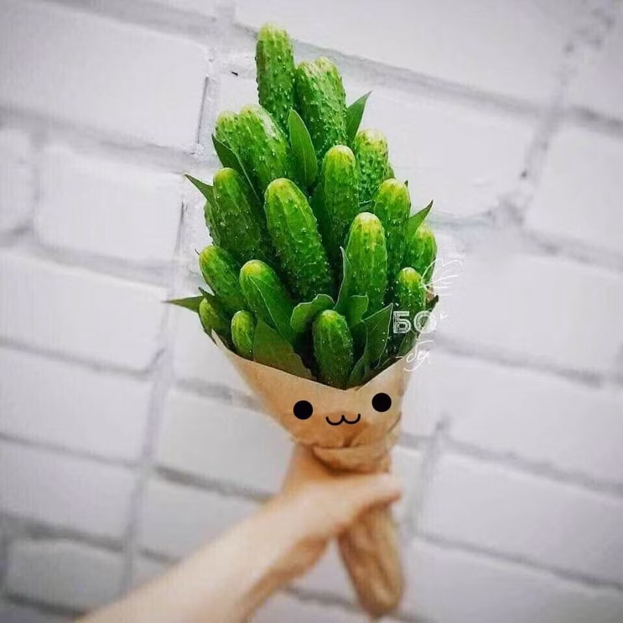 Một bó dưa chuột gai có khiến bạn gái trầm trồ?
