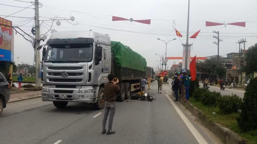 Hiện trường vụ tai nạn (Ảnh: P.H)