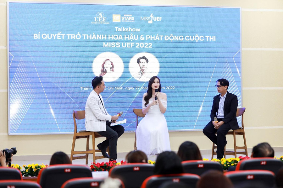 Hoa hậu hoàn cầu năm 2017 Đỗ Trần Khánh Ngân tham gia một show đối thoại trong chuỗi hoạt động của chương trình.