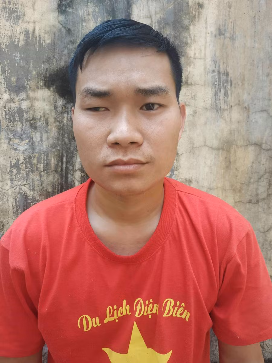 Đối tượng Lò Văn Thắm tại cơ quan Công an