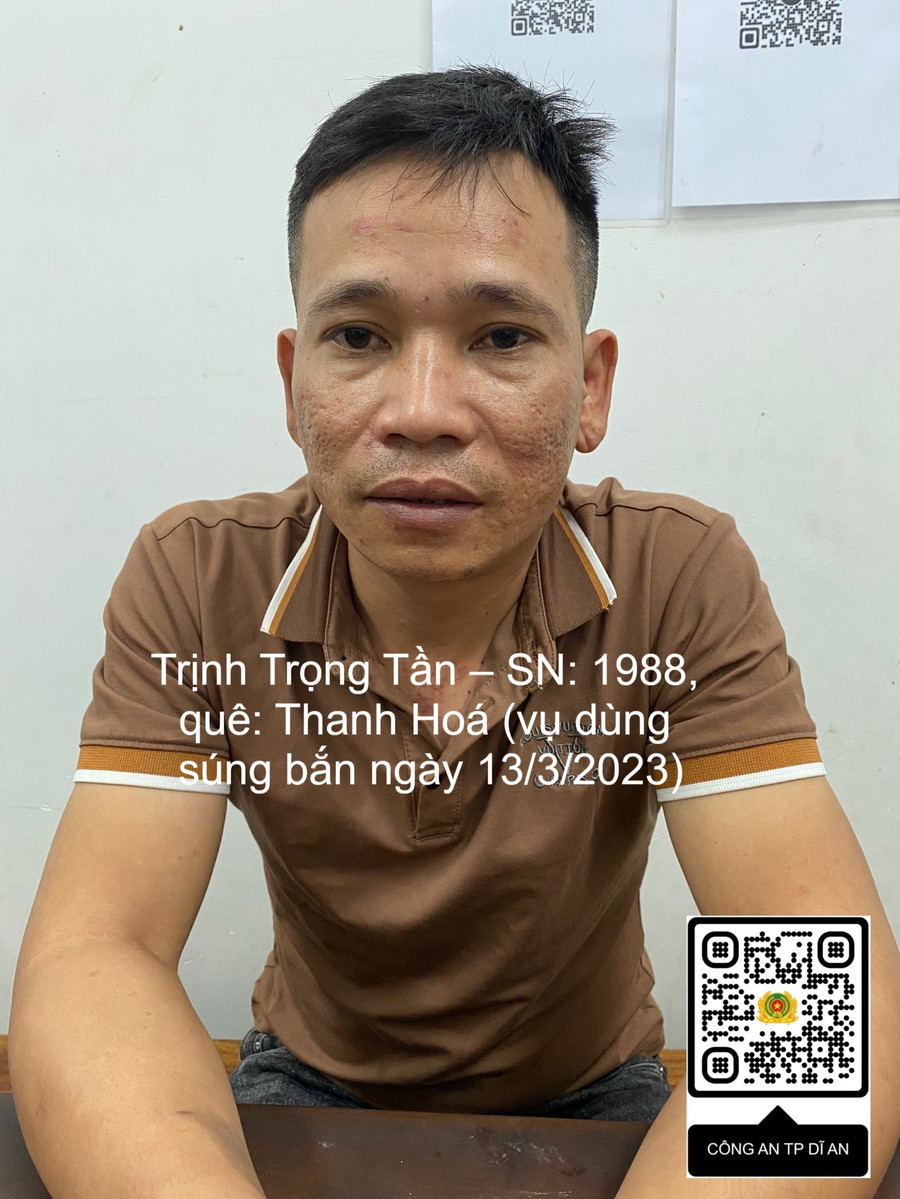 Trịnh Trọng Tần tại cơ quan công an. Trịnh Trọng Tần tại cơ quan công an.