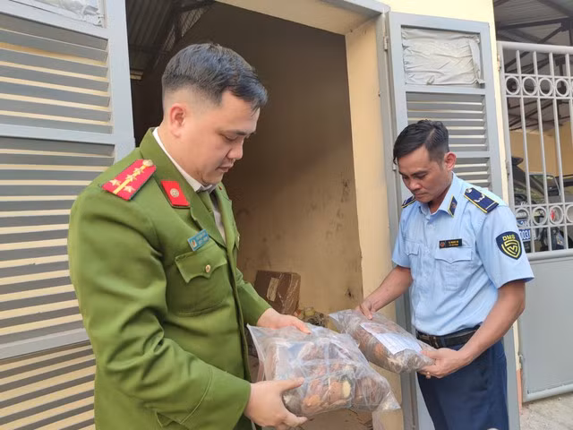 Cơ quan chức năng kiểm tra dược liệu.
