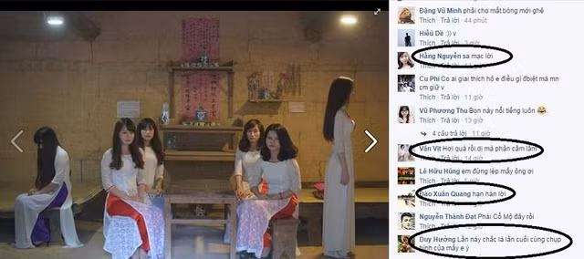 Những bình luận không đồng tình với ý tưởng của bức ảnh