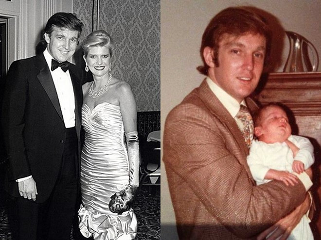 Dù bận rộn với công việc kinh doanh nhưng Donald Trump vẫn không quên dành thời gian cho chuyện tình cảm. TheoHeavy, ông kết hôn với người vợ đầu tiên - cựu người mẫu Ivana Zelníčková vào năm 1977. Ít lâu sau, họ đón quý tử đầu lòng -Donald Trump Jr. Cặp đôi có thêm hai con Ivanka và Eric trước khi ly hôn vào năm 1991. Ảnh:Pinterest, Instagram NV. Donald Trump thoi tre: Gioi, dep trai, noi tieng khap truong hinh anh 12