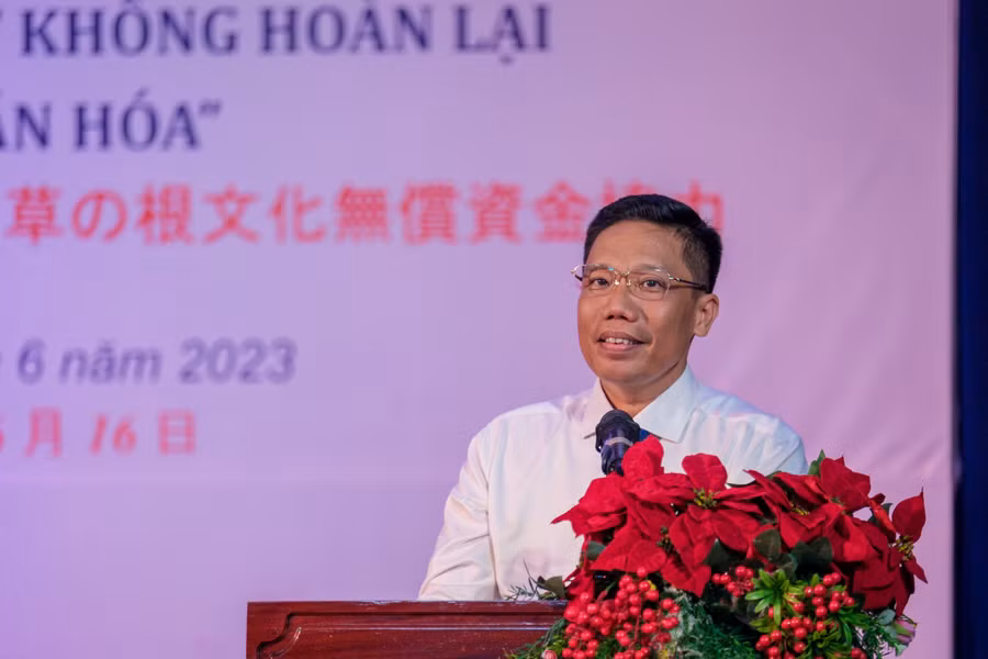 Ông Nguyễn Thực Hiện, Phó Chủ tịch UBND TP Cần Thơ phát biểu tại buổi lễ.