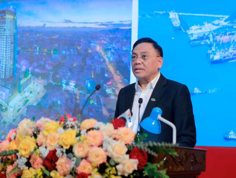 Ông Cao Tiến Đoan, Chủ tịch Hiệp hội doanh nghiệp tỉnh Thanh Hoá. (Ảnh: NT).