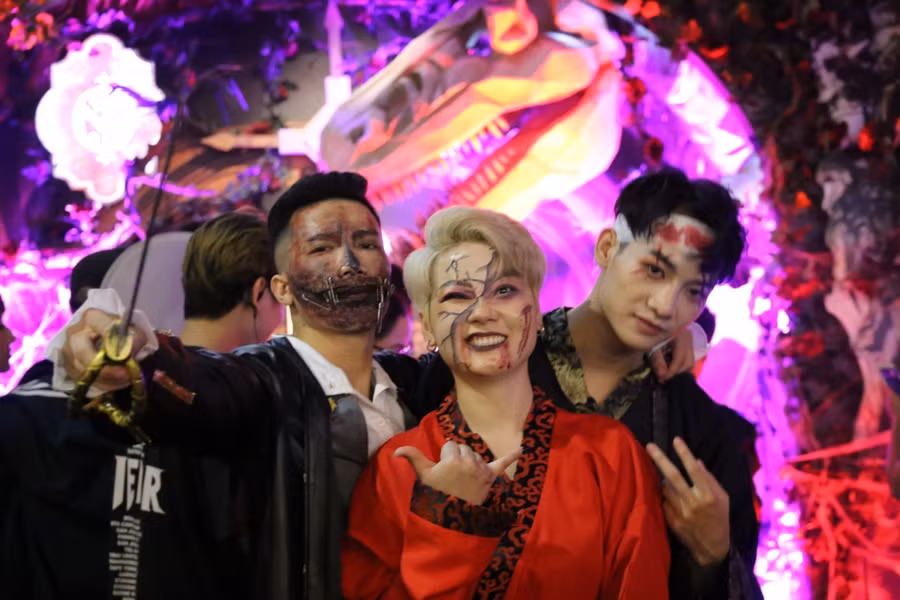 Lễ hội Halloween nhiều sắc màu của giới trẻ Hà Thành ảnh 10