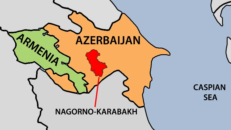 Nước Cộng hòa tự trị Nagorno - Karabakh nằm trong lãnh thổ của Azerbaijan. 