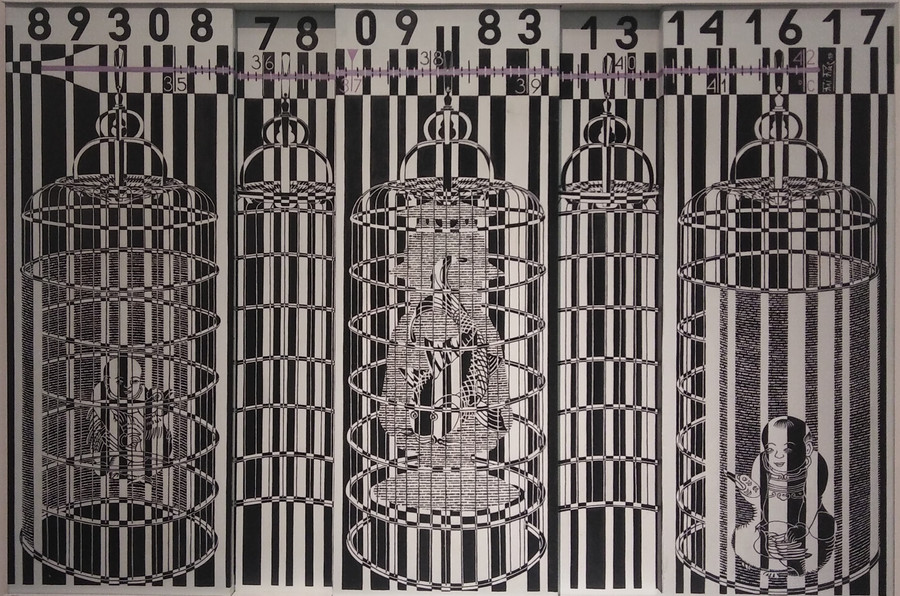 Giải A Giải thưởng Triển lãm Mỹ thuật khu vực năm 2019: Tác phẩm "Mã Việt" - sơn dầu của tác giả Nguyễn Thái Thăng. Ảnh: Bình Thanh.