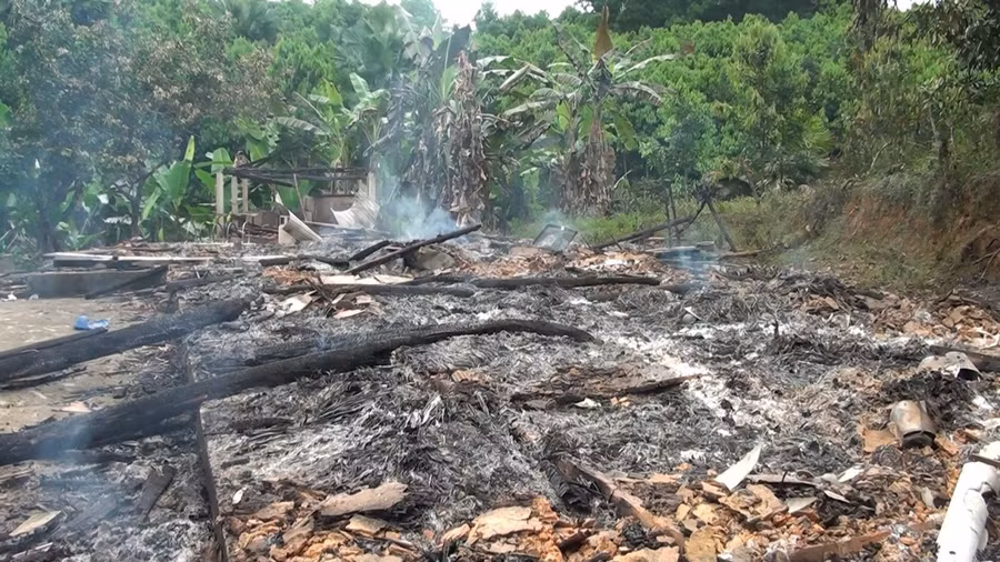 Những gì còn lại sau đám cháy.