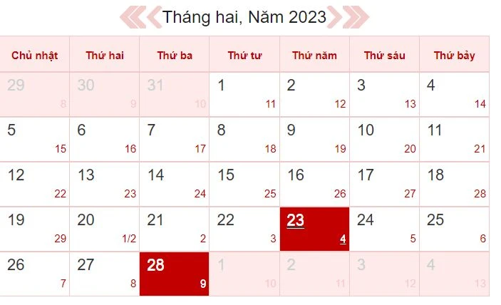 Xem lịch âm hôm nay 28/2: Thuận lợi sửa nhà, làm đường