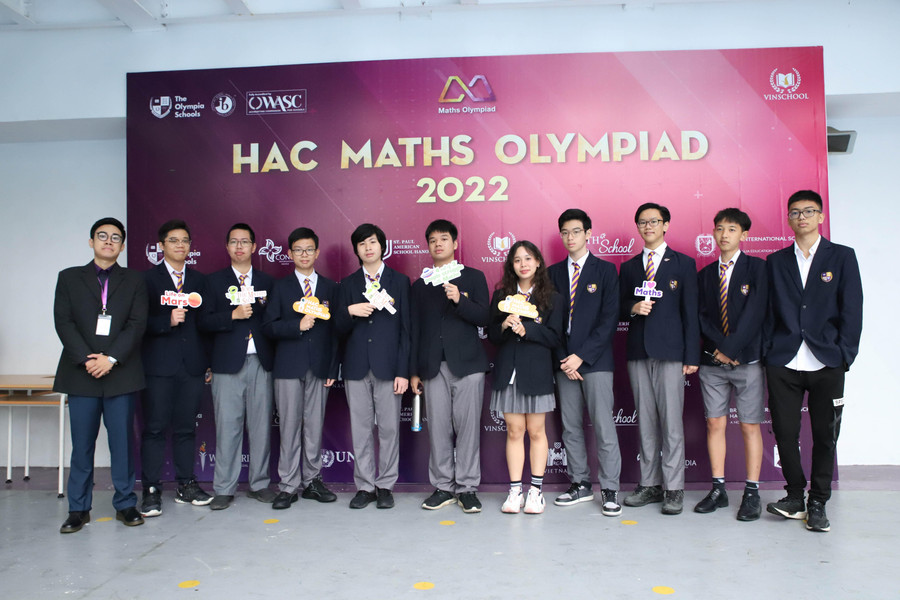 Đông đảo học sinh cùng tham dự cuộc thi Maths Olympiad HAC 2022. Đông đảo học sinh cùng tham dự cuộc thi Maths Olympiad HAC 2022.