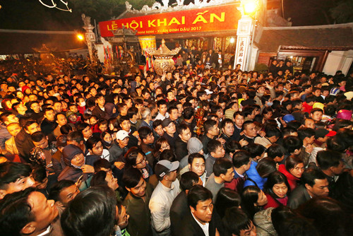 Lễ khai ấn đền Trần Nam Định năm 2017. Ảnh: Ngọc Thành. Lễ khai ấn đền Trần Nam Định năm 2017. Ảnh: Ngọc Thành.