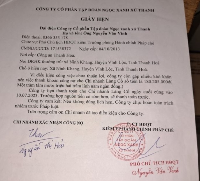 Công ty hẹn với bà con nhưng không thực hiện. (Ảnh: NT). Công ty hẹn với bà con nhưng không thực hiện. (Ảnh: NT).