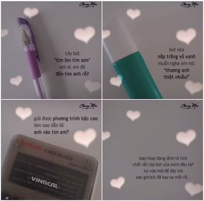 Màn "thả thính" cực ngọt từ Chung Min. (Ảnh: FB Mai Chung Min).