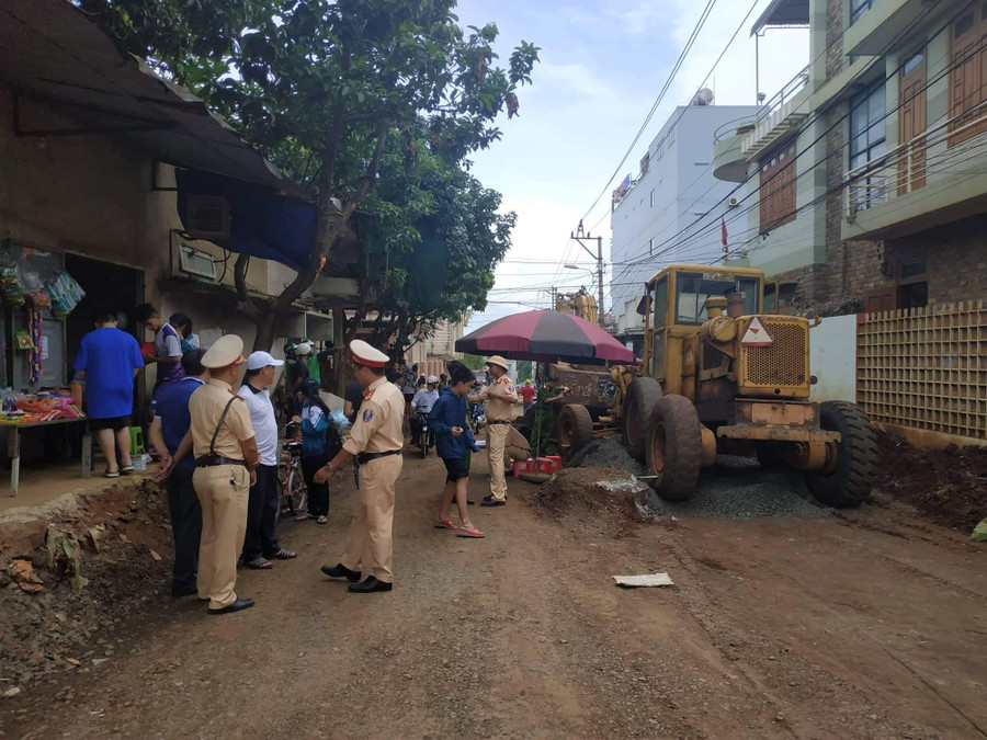  Hiện trường vụ tai nạn.