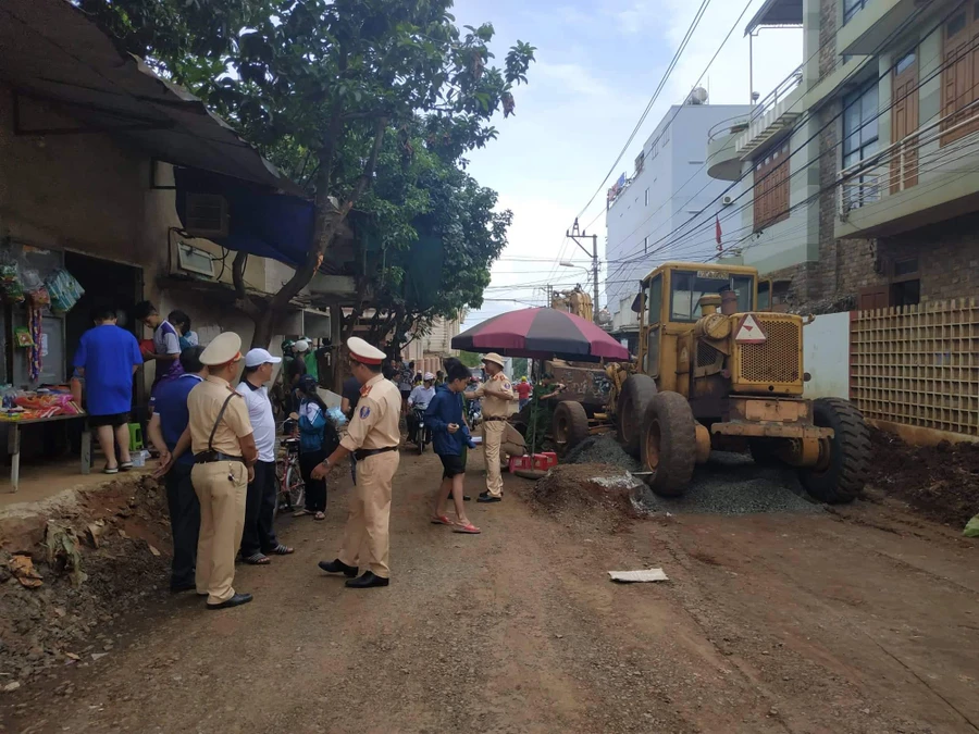  Hiện trường vụ tai nạn.