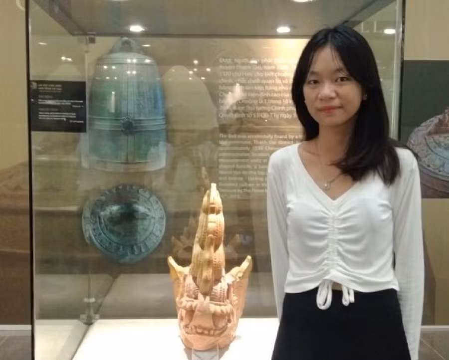 Nữ sinh người dân tộc Nùng hiện đang là sinh viên ngành Răng Hàm Mặt, trường Đại học Y - Dược (ĐH Thái Nguyên).