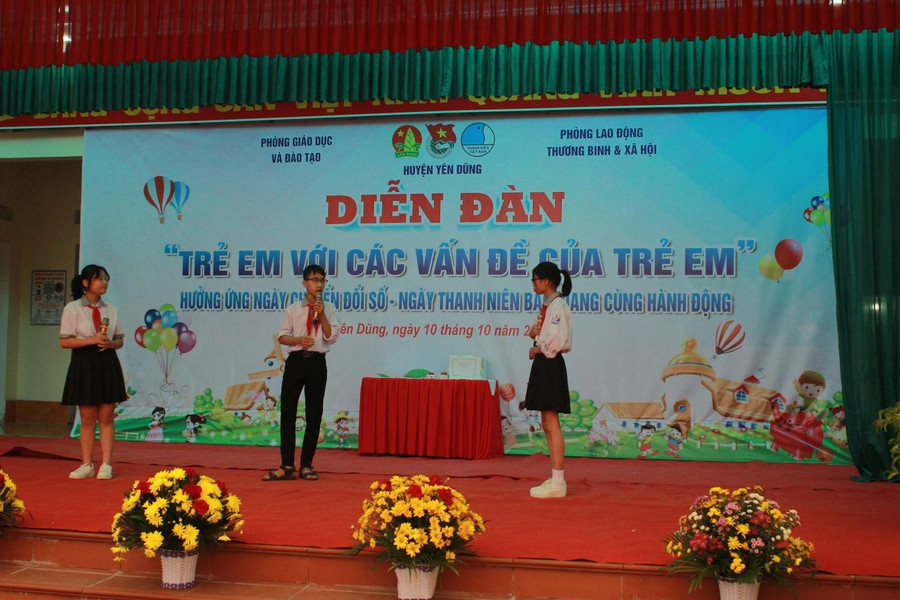 Các em học sinh bày tỏ sự quan ngại tham gia giao thông khi đến trường Các em học sinh bày tỏ sự quan ngại tham gia giao thông khi đến trường
