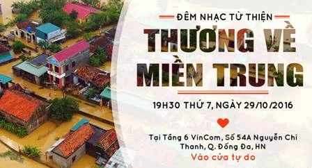 Sinh viên Thủ đô cùng “Thương về miền Trung“