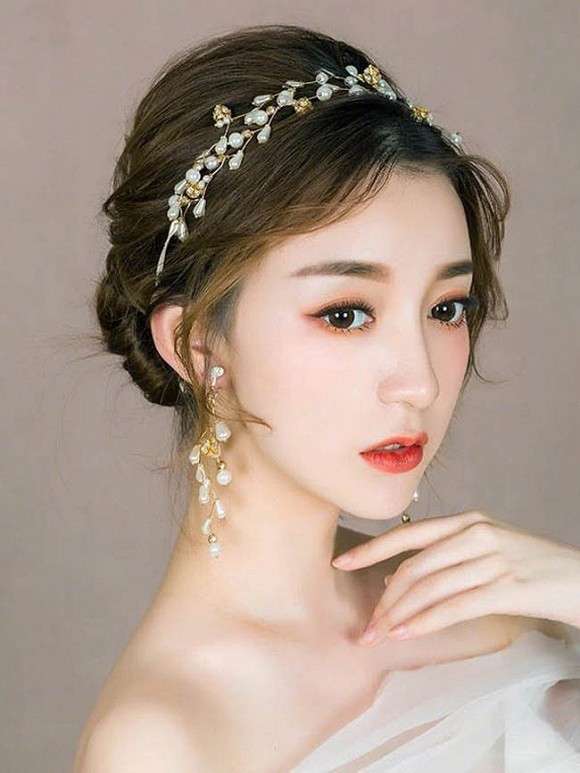 11 kiểu tóc cô dâu theo phong cách Hàn cực hot ảnh 10 11 kiểu tóc cô dâu theo phong cách Hàn cực hot ảnh 10