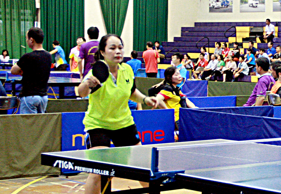 Nguyễn Thị Quỳnh (Báo Giáo dục và Thời đại) giành huy chương Đồng nội dung đơn nữ nâng cao