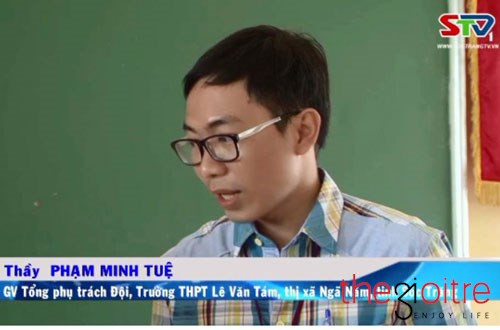 Thầy giáo trẻ Minh Tuệ sở hữu khá nhiều thành tích “khủng”.