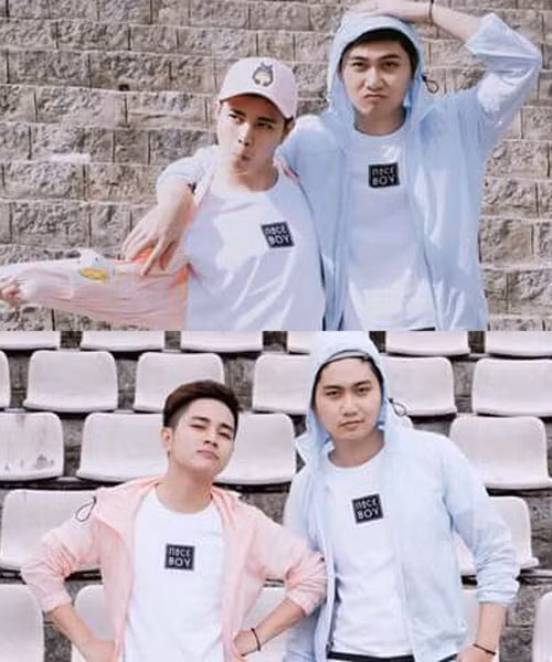 Hồng Quân (1995) đến từ Cần Thơ, còn Bình Dương (1992) đến từ TP. Hồ Chí Minh. Được biết cặp đôi này yêu nhau ngay từ cái nhìn đầu tiên tại quán cà phê gần nhà thờ Đức Bà. Vì sống khá xa nhau nên cả 2 chỉ nhắn tin và liên lạc qua điện thoại. Nhưng những tình cảm chân thành từ 2 phía đã giúp cho 2 anh chàng đẹp trai nhận được sự đồng tình và ủng hộ từ gia đình và giới trẻ. Hồng Quân (1995) đến từ Cần Thơ, còn Bình Dương (1992) đến từ TP. Hồ Chí Minh. Được biết cặp đôi này yêu nhau ngay từ cái nhìn đầu tiên tại quán cà phê gần nhà thờ Đức Bà. Vì sống khá xa nhau nên cả 2 chỉ nhắn tin và liên lạc qua điện thoại. Nhưng những tình cảm chân thành từ 2 phía đã giúp cho 2 anh chàng đẹp trai nhận được sự đồng tình và ủng hộ từ gia đình và giới trẻ.