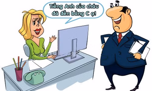 Sếp bất bình với trình độ tiếng Anh của thư ký