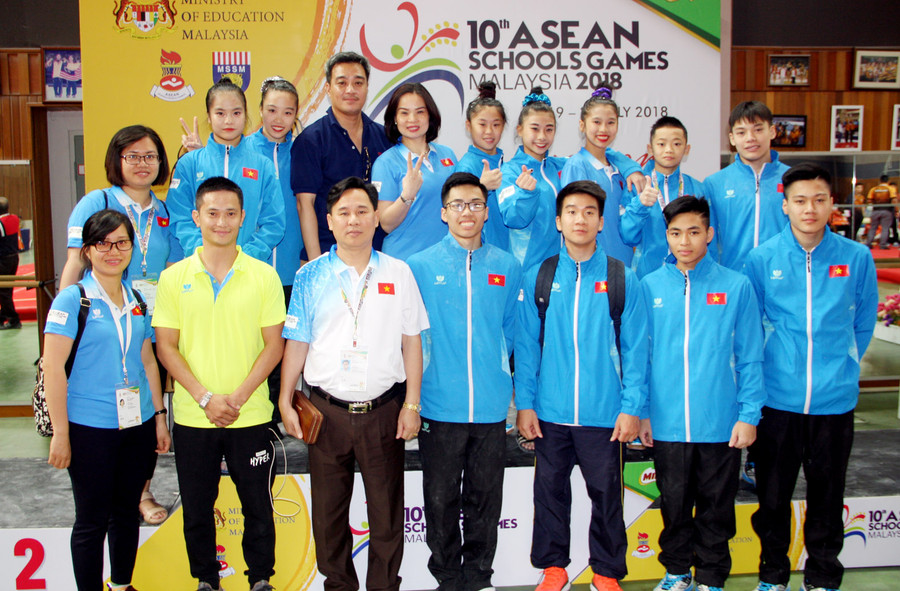 Kết thúc 10th Asean Schools Games các vận động viên thể dục đã giành được 5 huy chương vàng, 5 huy chương bạc và 3 huy chương đồng Kết thúc 10th Asean Schools Games các vận động viên thể dục đã giành được 5 huy chương vàng, 5 huy chương bạc và 3 huy chương đồng