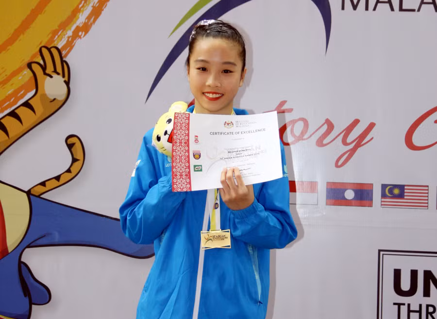 Trần Đoàn Quỳnh Nam - vận động viên giành 2 huy chương vàng tại 10th Asean Schools Games