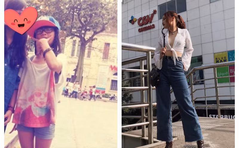 Hạ Bá Quỳnh Anh đã đăng một tấm ảnh từ hồi còn học cấp hai.