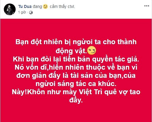 Thực hư Tuấn Hưng - Tú Dưa sứt mẻ tình bạn chỉ vì tiền bản quyền ảnh 2 Tuấn Hưng - Tú Dưa sứt mẻ tình bạn con chấy cắn đôi chỉ vì không minh bạch tiền bản quyền?-2