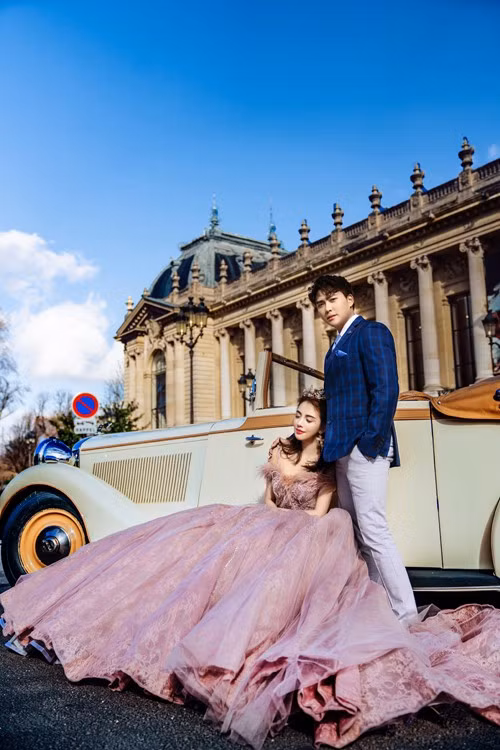 Rich kid Giang Lê tung bộ ảnh cưới xuất sắc tại Paris, chú rể hóa ra cũng là hot boy nổi tiếng ảnh 4